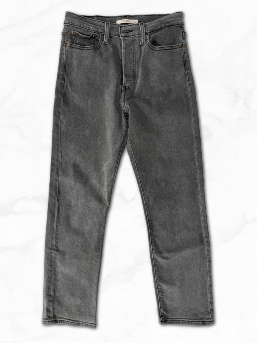 Levi's Wedgie Straight Jeans - Grey Charcoal - Size 29